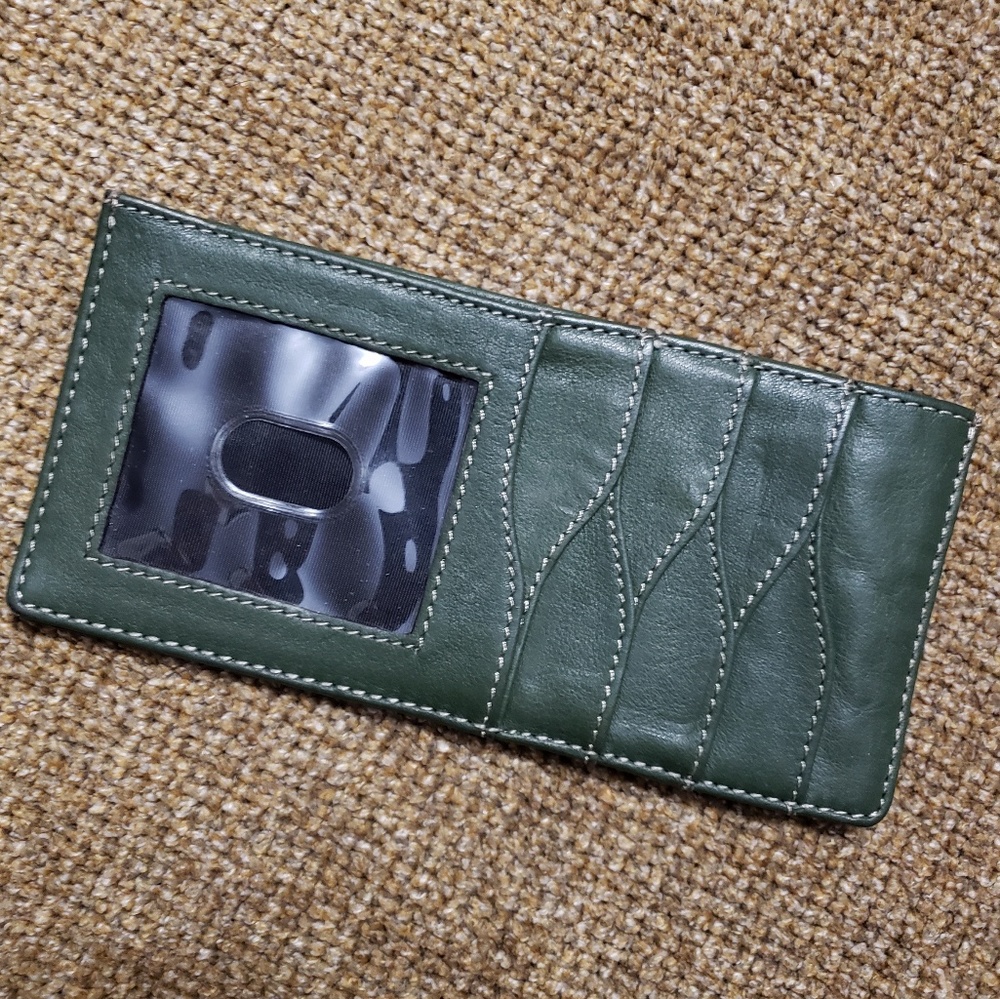 Olive Green leather wallet